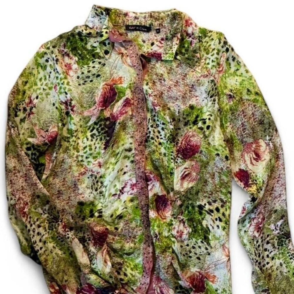 Vintage Whimsical Fairy Floral Blouse By Violet and Claire